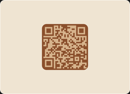 Example of a cross stitch pattern generated from a QR code, showing a grid with X's and a color key.
